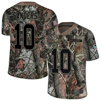 Nike Broncos #10 Emmanuel Sanders Camo Youth Stitched NFL Limited Rush Realtree Jersey