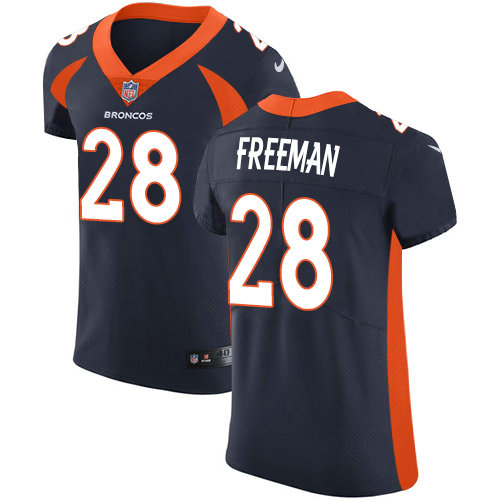 Nike Broncos #28 Royce Freeman Navy Blue Alternate Men's Stitched NFL Vapor Untouchable Elite Jersey