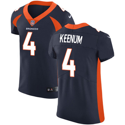 Nike Broncos #4 Case Keenum Navy Blue Alternate Men's Stitched NFL Vapor Untouchable Elite Jersey