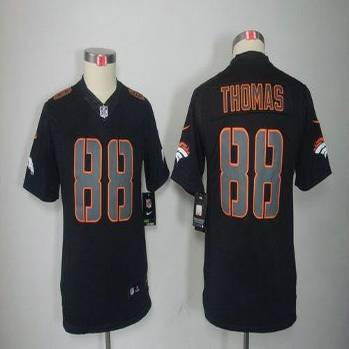 Nike Broncos #88 Demaryius Thomas Black Impact Youth Stitched NFL Limited Jersey