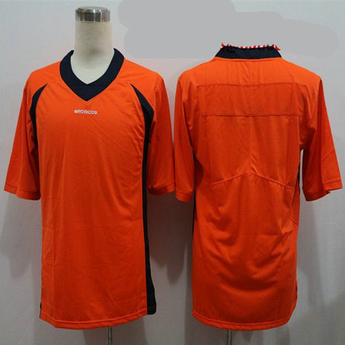 Nike Broncos Blank Orange Vapor Untouchable Limited Jersey