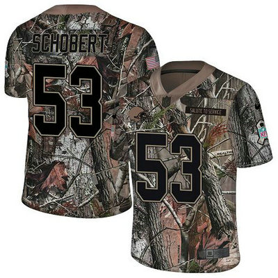 Nike Browns #53 Joe Schobert Camo Youth Stitched NFL Limited Rush Realtree Jersey