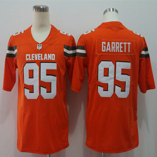 Nike Browns 95 Myles Garrett Orange Vapor Untouchable Player Limited Jersey