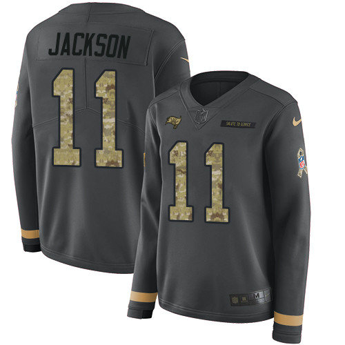Nike Buccaneers #11 DeSean Jackson Anthracite Salute to Service Women's Stitched