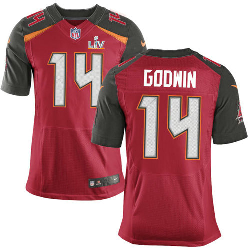 Nike Buccaneers #14 Chris Godwin Red Team Color Men's Super Bowl LV Bound Stitched NFL Vapor Untouchable Elite Jersey