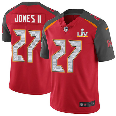 Nike Buccaneers #27 Ronald Jones II Red Team Color Youth Super Bowl LV Bound Stitched NFL Vapor Untouchable Limited Jersey