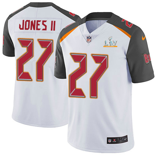 Nike Buccaneers #27 Ronald Jones II White Youth Super Bowl LV Bound Stitched NFL Vapor Untouchable Limited Jersey