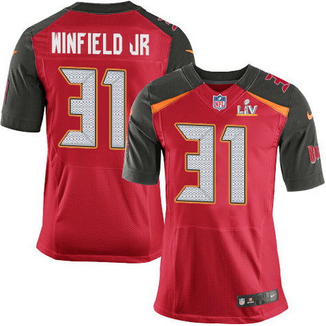 Nike Buccaneers #31 Antoine Winfield Jr. Red Team Color Men's Super Bowl LV Bound Stitched NFL Vapor Untouchable Elite Jersey