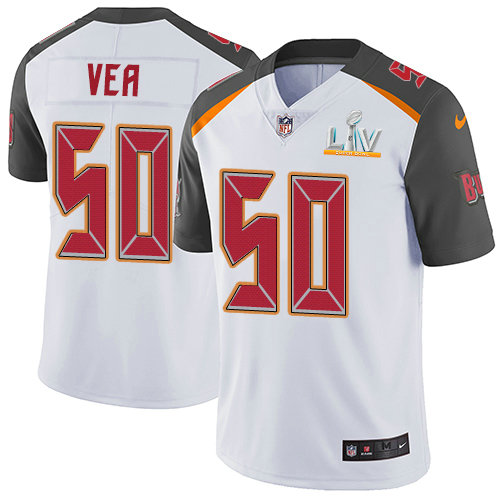 Nike Buccaneers #50 Vita Vea White Youth Super Bowl LV Bound Stitched NFL Vapor Untouchable Limited Jersey