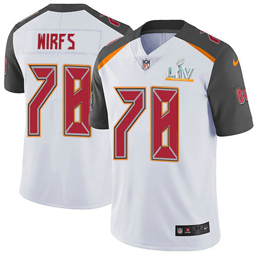 Nike Buccaneers #78 Tristan Wirfs White Youth Super Bowl LV Bound Stitched NFL Vapor Untouchable Limited Jersey