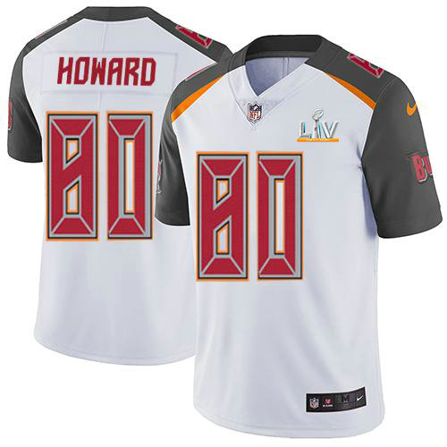 Nike Buccaneers #80 O. J. Howard White Youth Super Bowl LV Bound Stitched NFL Vapor Untouchable Limited Jersey
