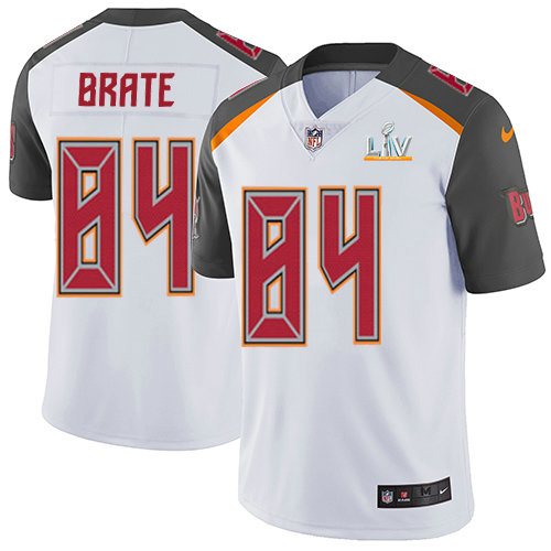 Nike Buccaneers #84 Cameron Brate White Youth Super Bowl LV Bound Stitched NFL Vapor Untouchable Limited Jersey