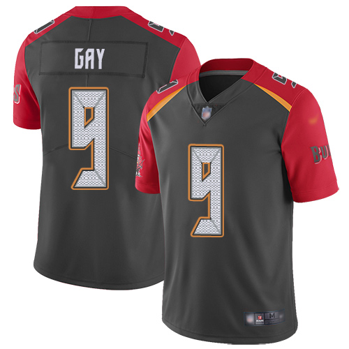 Nike Buccaneers #9 Matt Gay Gray Men's Stitched NFL Limited Inverted Legend Jersey