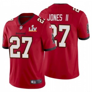 Nike Buccaneers 27 Ronald Jones II Red 2021 Super Bowl LV Limited Vapor Untouchable Limited Men Jersey