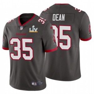 Nike Buccaneers 35 Jamel Dean Grey 2021 Super Bowl LV Limited Vapor Untouchable Limited Men Jersey