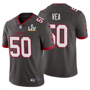 Nike Buccaneers 50 Vita Vea Grey 2021 Super Bowl LV Limited Vapor Untouchable Limited Men Jersey