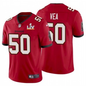 Nike Buccaneers 50 Vita Vea Red 2021 Super Bowl LV Limited Vapor Untouchable Limited Men Jersey