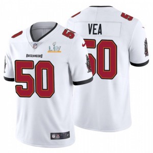 Nike Buccaneers 50 Vita Vea White 2021 Super Bowl LV Limited Vapor Untouchable Limited Men Jersey