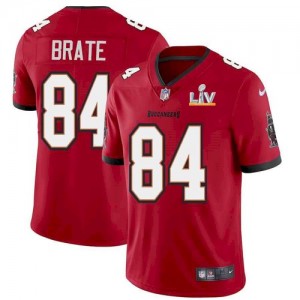 Nike Buccaneers 84 Cameron Brate Red 2021 Super Bowl LV Limited Vapor Untouchable Limited Men Jersey