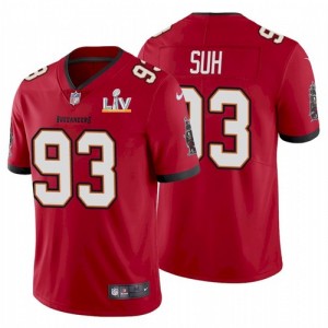 Nike Buccaneers 93 Ndamukong Suh Red 2021 Super Bowl LV Limited Vapor Untouchable Limited Men Jersey
