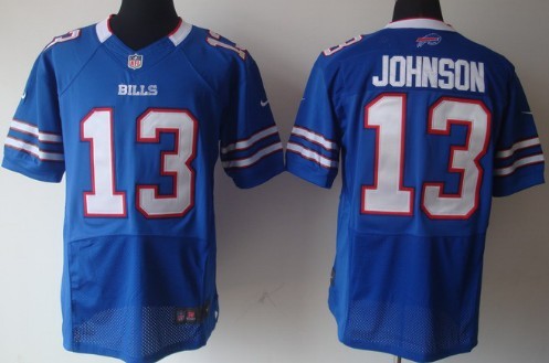 2012 Nike Buffalo Bills #13 Steve Johnson blue Elite Jersey