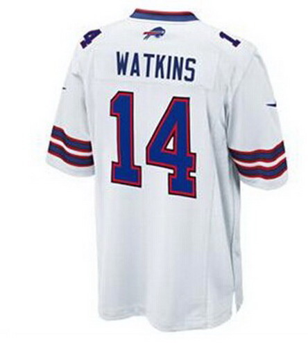 Nike Buffalo Bills #14 Sammy Watkins white Elite jersey