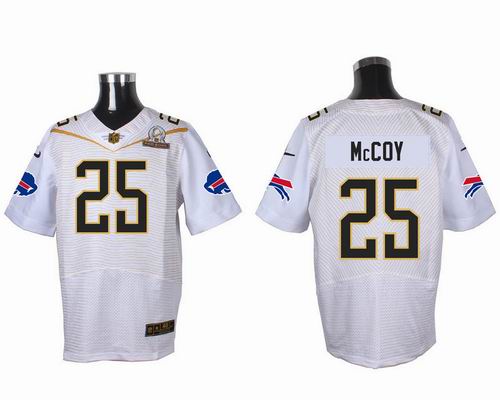 Nike Buffalo Bills #25 LeSean McCoy white 2016 Pro Bowl Elite Jersey