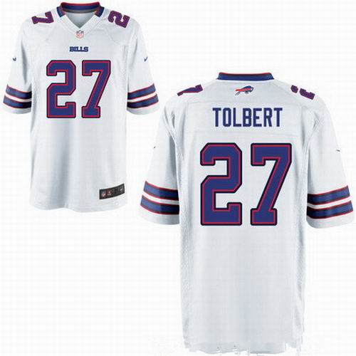 Nike Buffalo Bills #27 Mike Tolbert white Elite jerseys