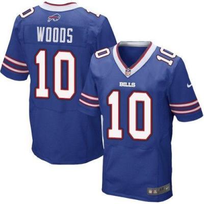 Nike Buffalo Bills 10 Robert Woods Royal Blue Team Color Men-s Stitched NFL Elite Jersey