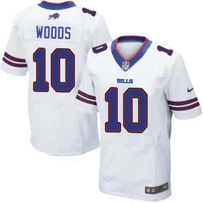 Nike Buffalo Bills 10 Robert Woods White Men-s Stitched NFL Elite Jersey