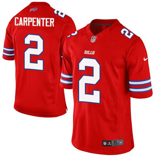 Nike Buffalo Bills 2 Dan Carpenter Red NFL Elite Rush Jersey