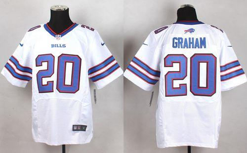 Nike Buffalo Bills 20 Corey Graham White NFL New Elite Jersey