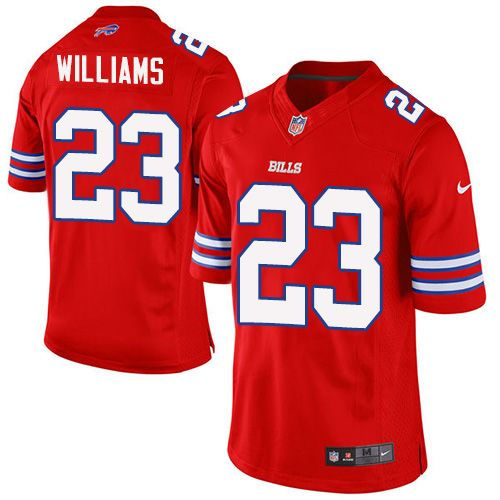 Nike Buffalo Bills 23 Aaron Williams Red NFL Elite Rush Jersey