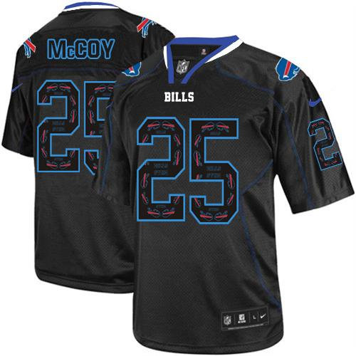 Nike Buffalo Bills 25 LeSean McCoy New Lights Out Black NFL Elite Jersey