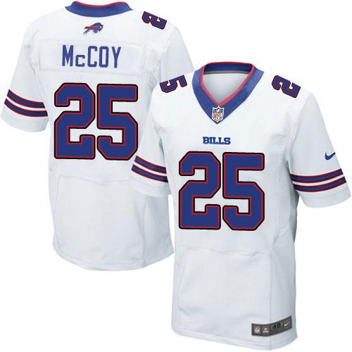Nike Buffalo Bills 25 LeSean McCoy White NFL Elite Jersey