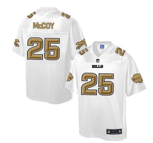 Nike Buffalo Bills 25 LeSean McCoy White NFL Pro Line Fashion Game Jersey
