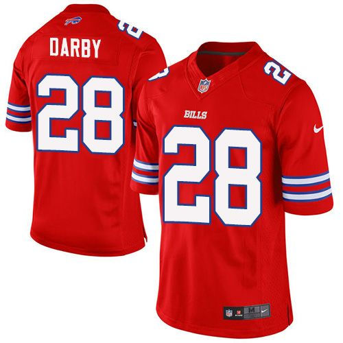 Nike Buffalo Bills 28 Ronald Darby Red NFL Elite Rush Jersey
