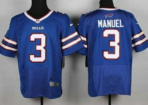 Nike Buffalo Bills 3 EJ Manuel Royal Blue Team Color Men-s Stitched NFL Elite Jersey