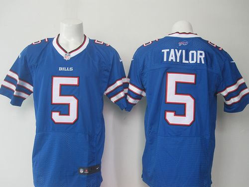 Nike Buffalo Bills 5 Tyrod Taylor Royal Blue Team Color NFL New Elite Jersey