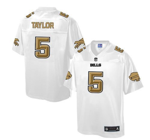Nike Buffalo Bills 5 Tyrod Taylor White NFL Pro Line Fashion Game Jersey