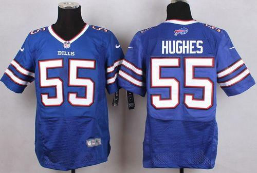 Nike Buffalo Bills 55 Jerry Hughes Royal Blue Team Color NFL New Elite Jersey