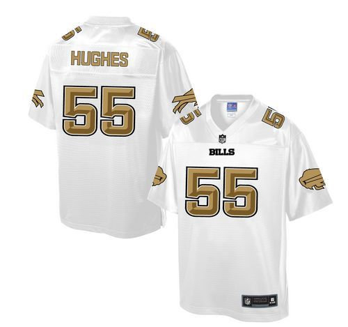 Nike Buffalo Bills 55 Jerry Hughes White NFL Pro Line Fashion Game Jersey