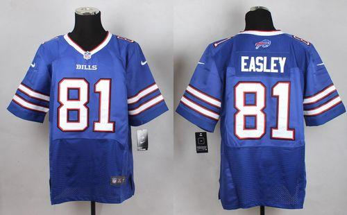 Nike Buffalo Bills 81 Marcus Easley Royal Blue Team Color NFL New Elite Jersey