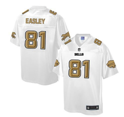 Nike Buffalo Bills 81 Marcus Easley White NFL Pro Line Fashion Game Jersey