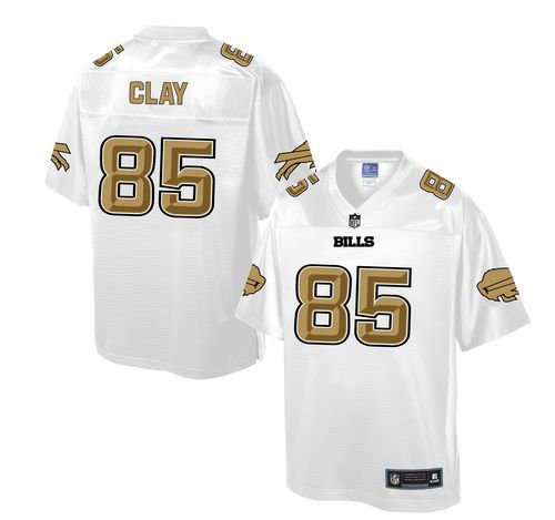 Nike Buffalo Bills 85 Charles Clay White NFL Pro Line Fashion Game Jersey