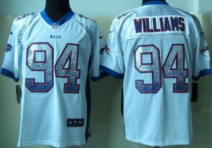 Nike Buffalo Bills 94 Mario Williams Drift Fashion Elite White NFL Jerseys
