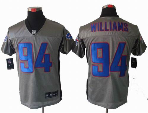 Nike Buffalo Bills 94 Mario Williams Gray shadow elite jerseys