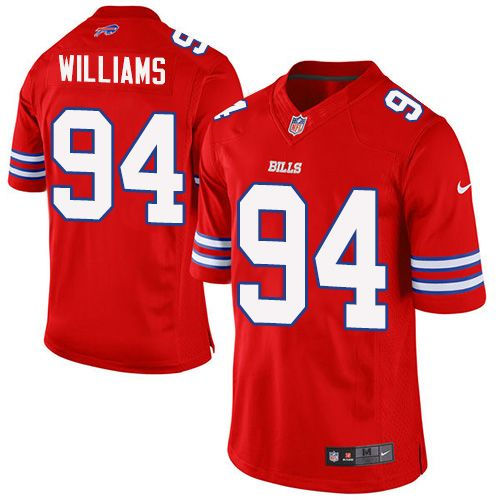 Nike Buffalo Bills 94 Mario Williams Red NFL Elite Rush Jersey