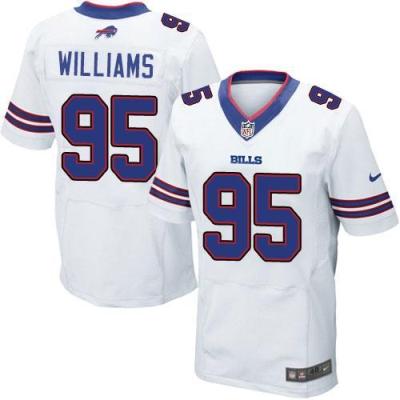 Nike Buffalo Bills 95 Kyle Williams White Men-s Stitched NFL Elite Jersey