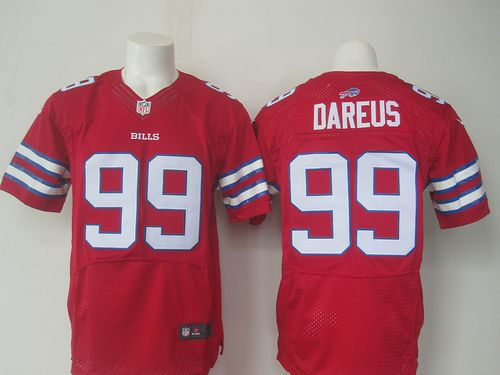 Nike Buffalo Bills 99 Marcell Dareus Red NFL Elite Rush Jersey